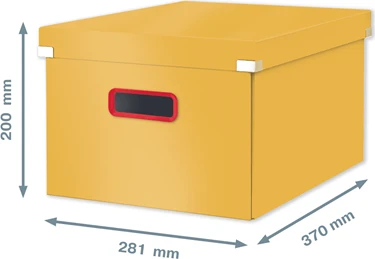 Leitz Click & Store Cosy Aufbewahrungsbox mittel, A4, gelb