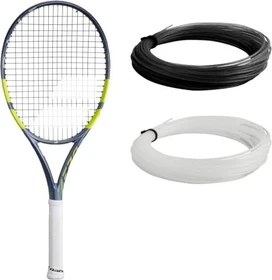 Babolat Pure Aero Team Gen9 unbesaitet Tennisschläger metallic grau/fluo gelb