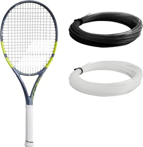 Babolat Pure Aero Team Gen9 unbesaitet Tennisschläger metallic grau/fluo gelb