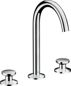 Hansgrohe Axor One 3-Loch Waschbeckenarmatur Select 170 Push-Open Ablaufgarnitur chrom