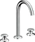 Hansgrohe Axor One 3-Loch Waschbeckenarmatur Select 170 Push-Open Ablaufgarnitur polished nickel Vorschaubild