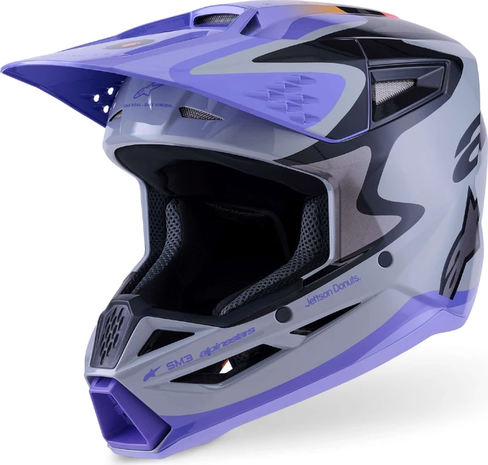 Alpinestars S-M3 Jugendliche Jettson grau/violett/schwarz