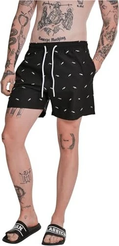 Urban Classics Ebroidery Badeshorts shark/black/white (Herren)