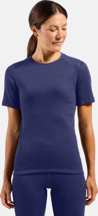 Odlo Active Warm Baselayer Funktionsshirt kurzarm skipper blue (Damen)