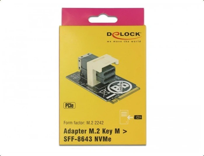 DeLOCK M.2 PCIe -> U.2 miniSAS HD