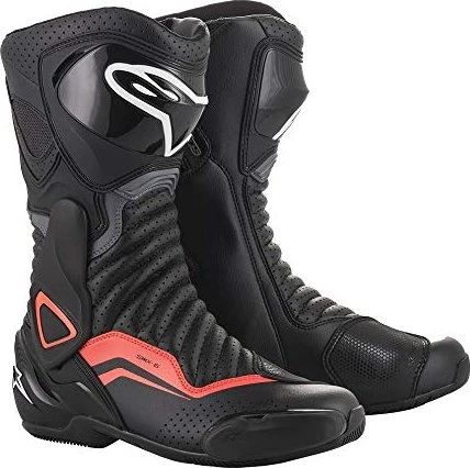 Alpinestars SMX-6 V2 Motorradstiefel schwarz/rot