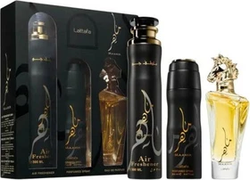 Lattafa Maahir EdP 100ml + Deo Spray 200ml + Raumspray 300ml Duftset