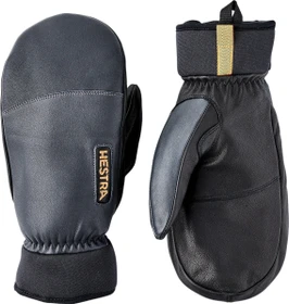 Hestra Army Leather Wool Terry Mitt Skihandschuhe grau