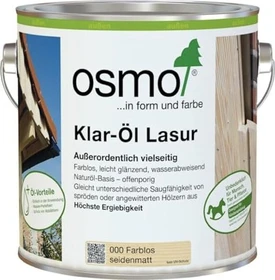 Osmo Holzschutz Klar-Öl-Lasur 000 außen farblos, 2.5l