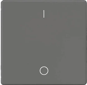 Siemens DELTA i-system Wippe mit Symbol I/O für Ausschalter, carbonmetallic