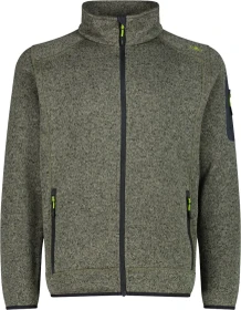 CMP Melange Knit Tech Heavy Fleece Jacke sage/nero (Herren)