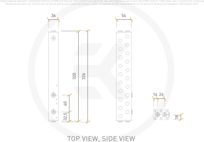 EK Water Blocks EK-Pro Manifold 2CPU 8GPU, Acetal, Verteiler