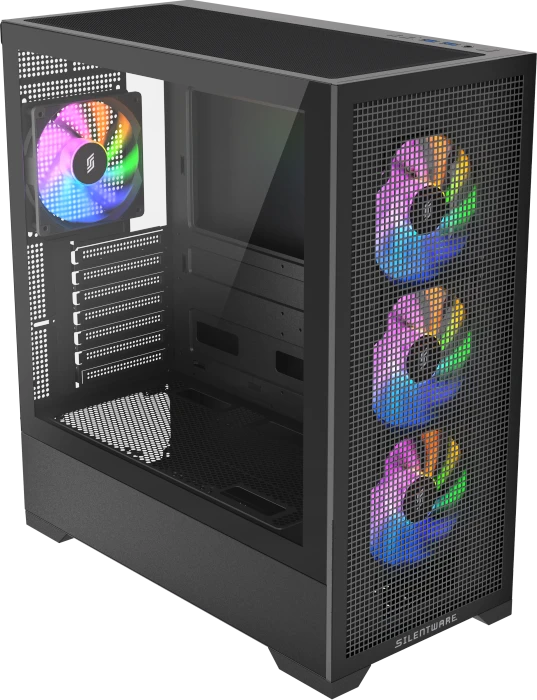 Silentware Core 100 A-RGB Black, Glasfenster