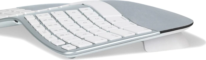 Matias Sculpted Ergonomic Rechargeable Keyboard for Mac, silber, USB, DE