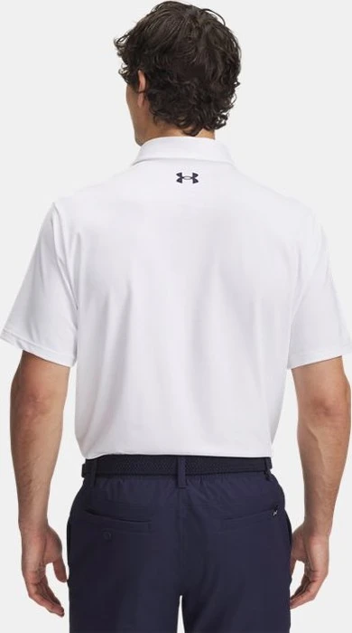Under Armour Playoff 3.0 Stripe Poloshirt kurzarm white/team kelly green/midnight navy (Herren)