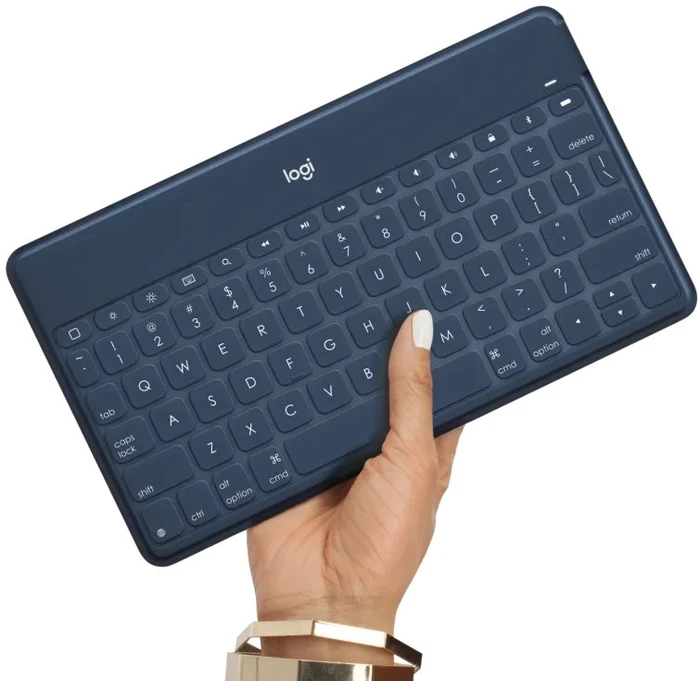 Logitech Keys-To-Go mit iOS-Sondertasten Classic Blue, Bluetooth, ES