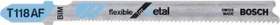 Bosch Professional T118AF BIM Flexible for Metal Stichsägeblatt, 92mm, 100 Stück
