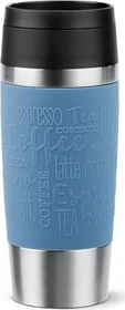 Emsa Travel Mug Classic Coffee and Tea Isolierbecher 360ml aqua blue