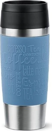 Emsa Travel Mug Classic Coffee and Tea Isolierbecher 360ml aqua blue