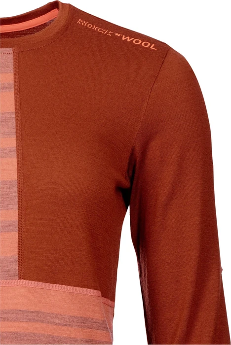 Ortovox 185 Rock'N'Wool Funktionsshirt langarm coral (Damen)