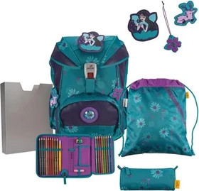 DerDieDas ErgoFlex Exklusiv Superflash Fairy Flower Schulrucksack-Set, 5-tlg.