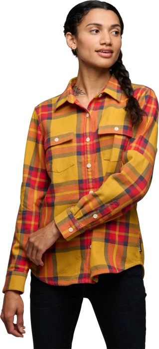 Black Diamond Project Twill Hemd langarm amber/coral red (Damen)