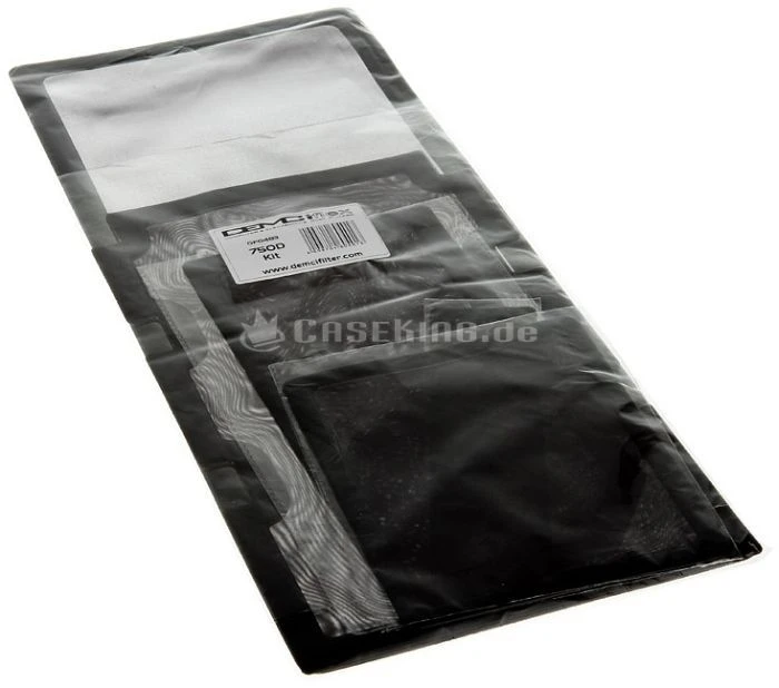 DEMCiflex Staubfilter Set für Corsair 750D schwarz/schwarz
