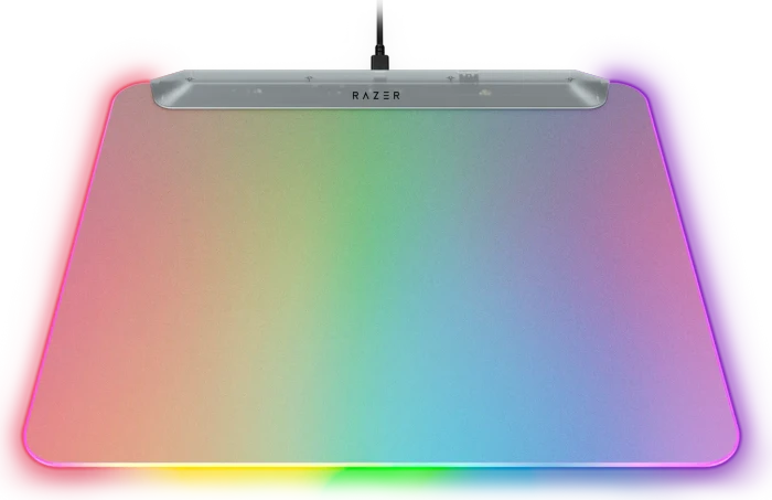 Razer Firefly V2 Pro - Fully Illuminated RGB Gaming Mouse Mat, Phantom White