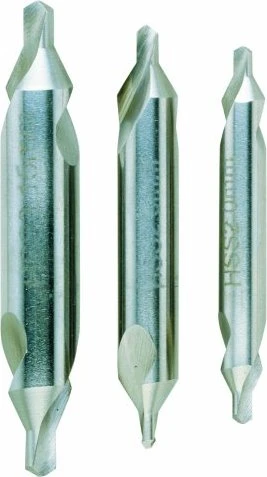 Proxxon MicroMot DIN 333 Zentrierbohrer-Sortiment für Drehmaschine, 3-tlg.