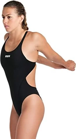 Arena Team Swim-Tech Badeanzug schwarz/weiß (Damen)