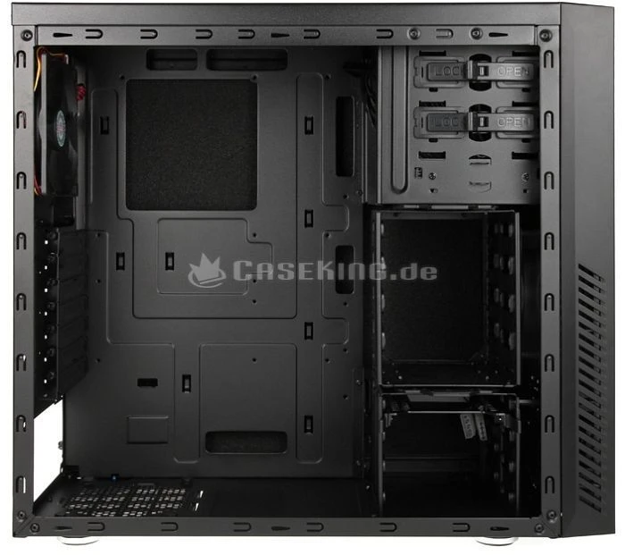 Cooler Master Silencio 550, schwarz matt, schallgedämmt