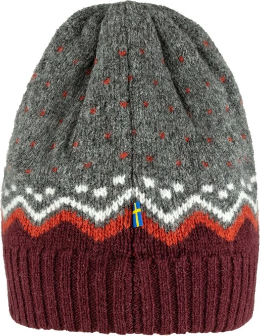 Fjällräven Övik Knit Mütze dark garnet
