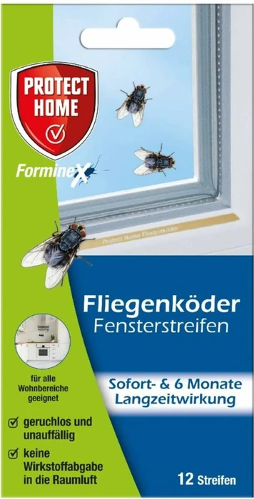 SBM Protect Home Forminex Fliegenköder Fensterstreifen, 12 Stück
