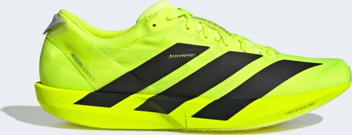 adidas Adizero Adios 9 lucid lemon/core black/halo silver (Herren)