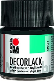 Marabu Decorlack Acryl Acrylfarbe, schwarz, 50ml