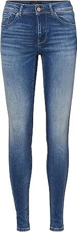 Vero Moda Lux Mid Slim Jeans medium blue denim (Damen)