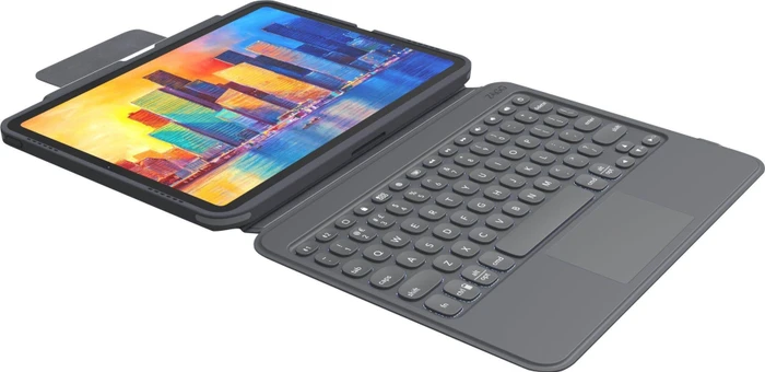ZAGG Pro Keys mit Trackpad für iPad Air 4/iPad Pro 11", schwarz/grau, DE