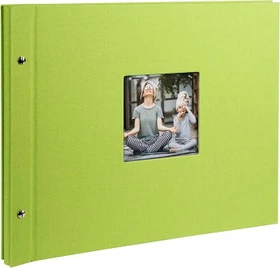 Goldbuch Schraubalbum Bella Vista 30x25 weiße Seiten grün