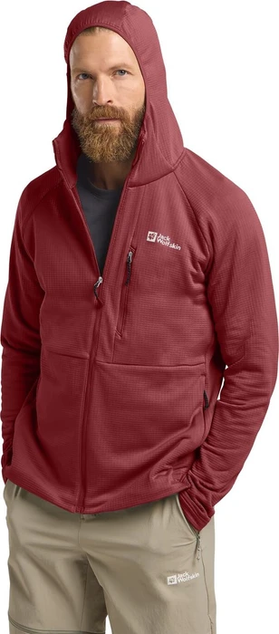 Jack Wolfskin Kolbenberg Hooded FZ Jacke deep ruby (Herren)