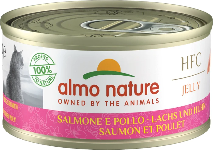 almo nature HFC Jelly Cats, Lachs und Huhn, 1.68kg (24x 70g)