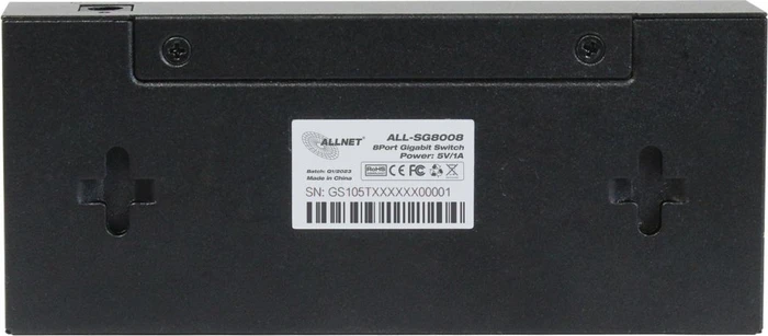 Allnet SG80 Desktop Gigabit Switch, 8x RJ-45