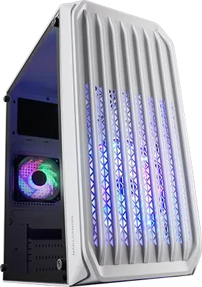 Mars Gaming MCS2, weiß, Acrylfenster