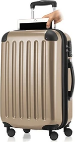 Hauptstadtkoffer Alex Spinner 55cm mit Laptopfach champagner glänzend