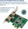 Syba Adapter LAN-Adapter, 2x RJ-45, PCIe 2.0 x1 Vorschaubild