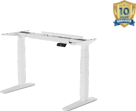 FlexiSpot E7 Pro elektrisch höhenverstellbares Sitz-Steh-Schreibtischgestell weiß