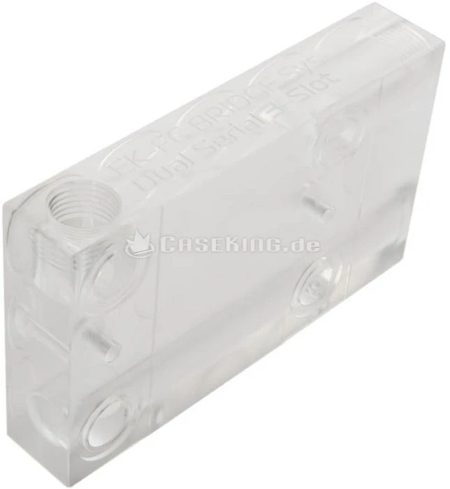 EK Water Blocks EK-FC Bridge DUAL Serial 3-Slot CSQ Acryl
