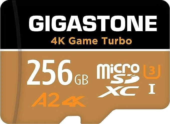 Gigastone 4k Game Turbo R100/W60 256GB Kit, UHS-I U3, A2, Class 10