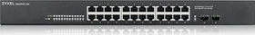 Zyxel GS1100 Desktop Gigabit Switch, 24x RJ-45, 2x SFP