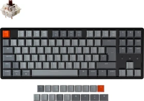 Keychron K8, 80% TKL, LEDs RGB, schwarz, Gateron BROWN, USB/Bluetooth, DE