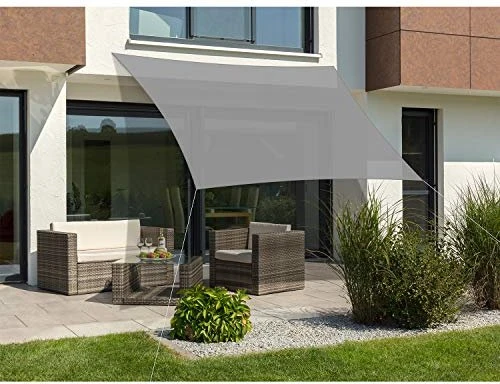 Schneider Teneriffa Sonnensegel 360x360cm silbergrau
